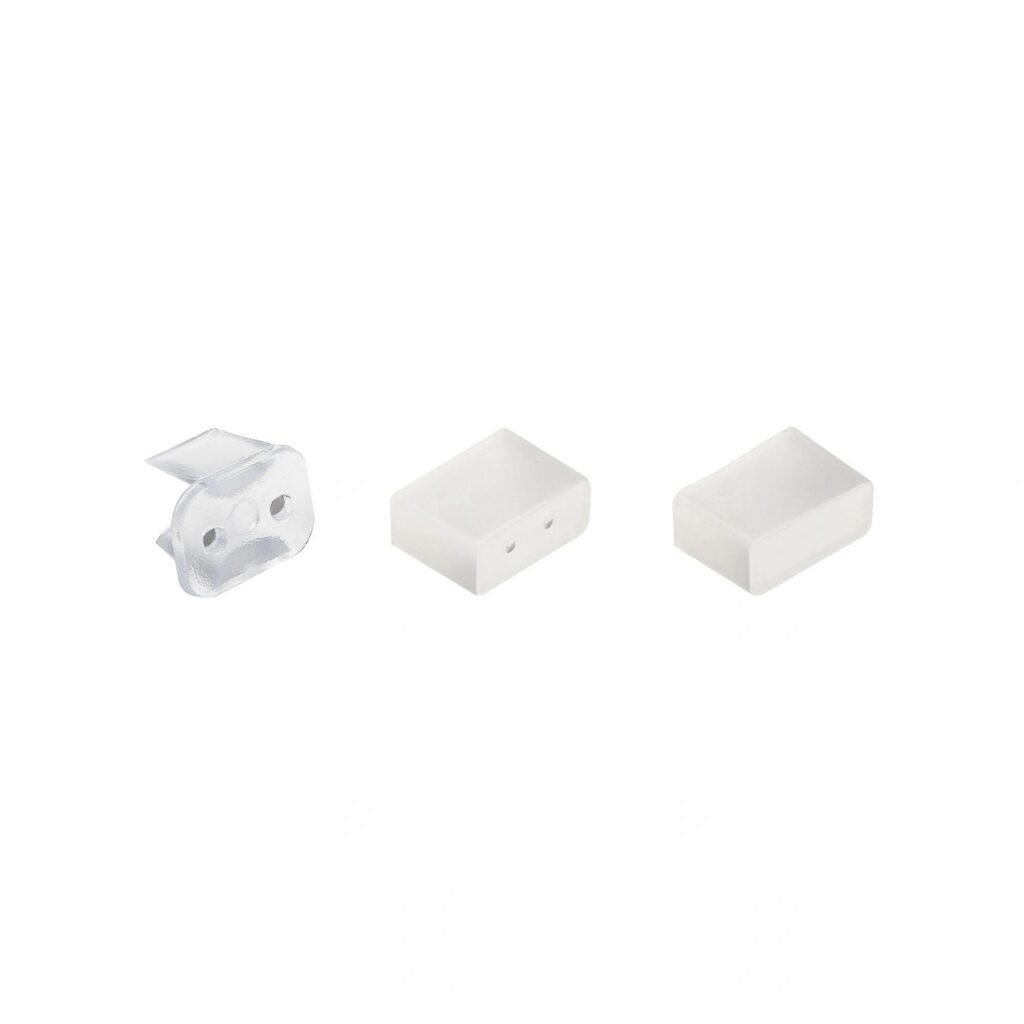 White plastic cap for LED light isolated