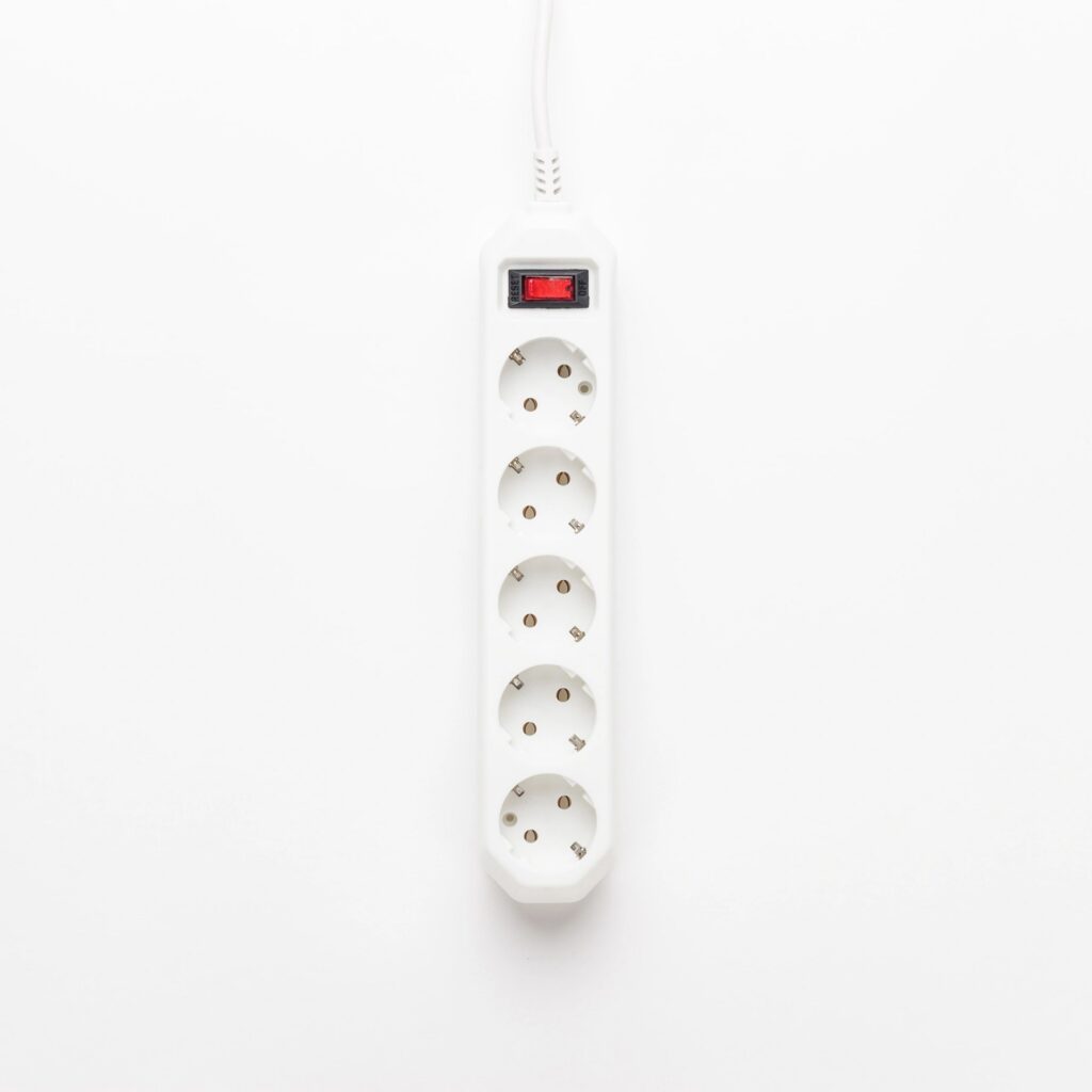 European 5-way power strip