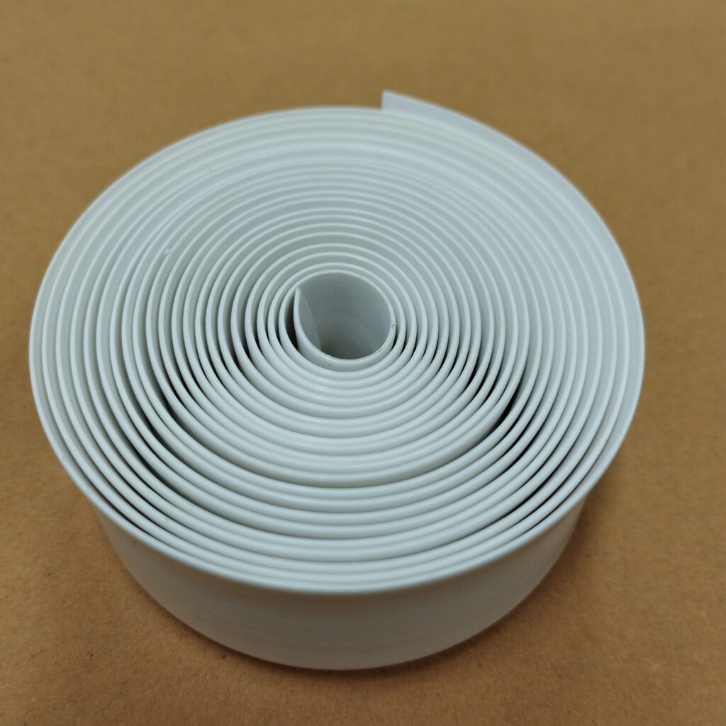 White of plastic polymer rolls.