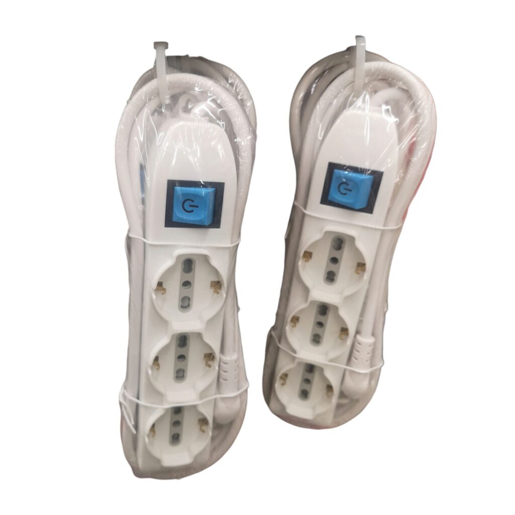 Protected packaged power strip-