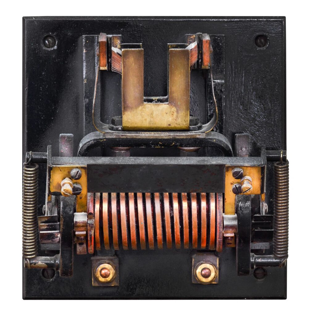 Ancient factory high voltage electricity switch