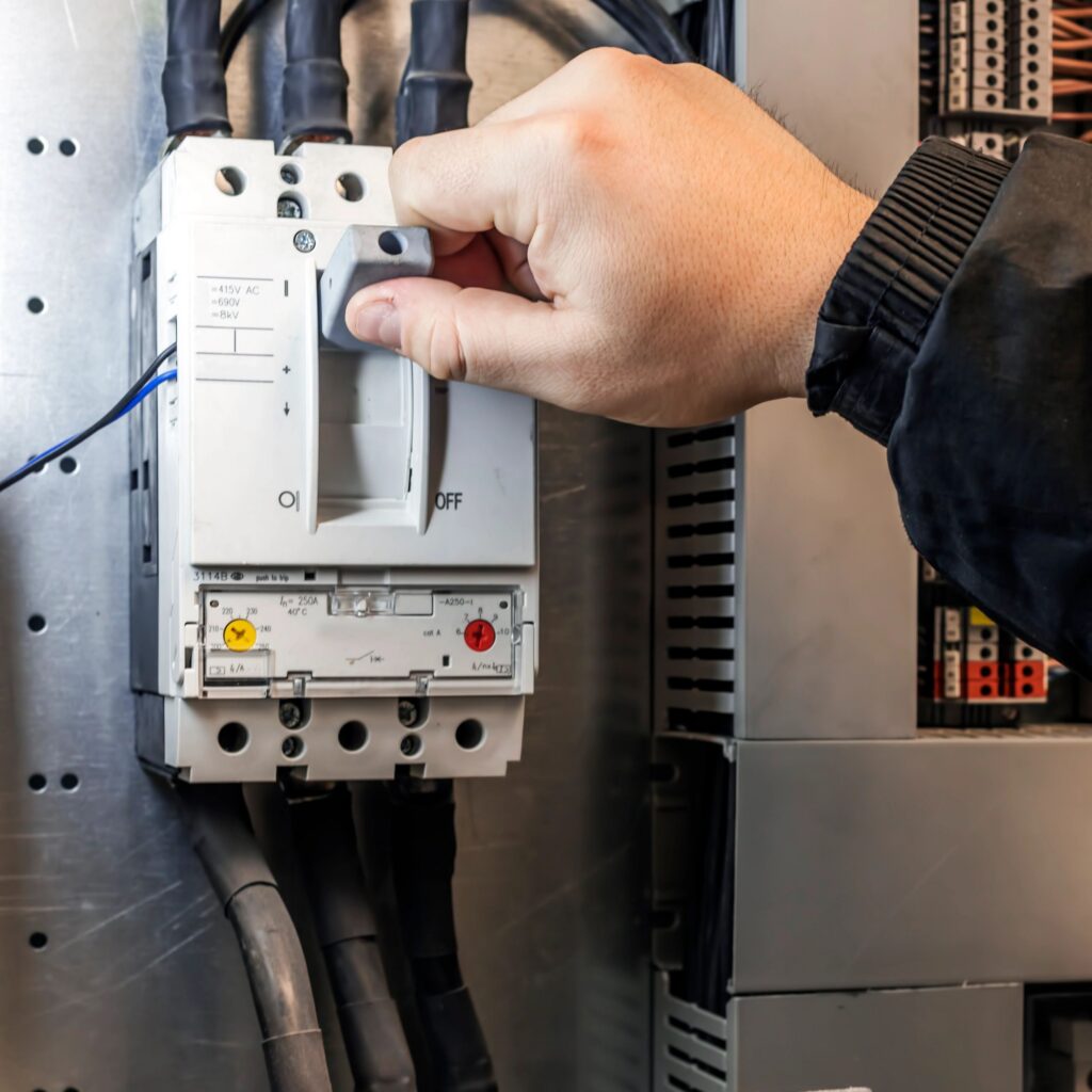 Control panel with switch